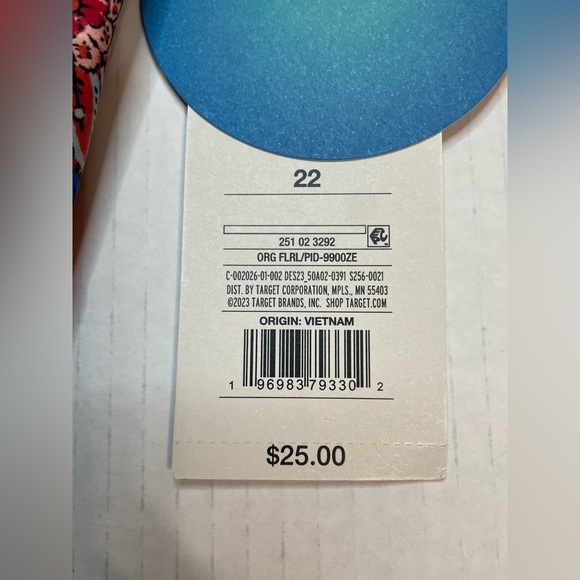 Target Rhode x Orange Blue Floral Underwire Bikini Swimsuit Top Womens Size 22 - Picture 3 of 7